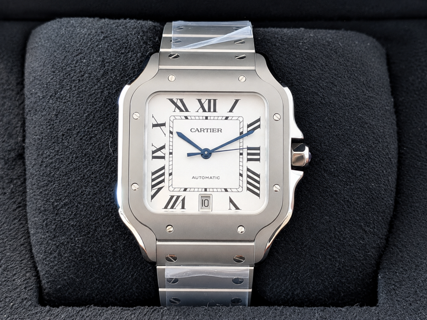 Orologio Cartier Santos nella confezione