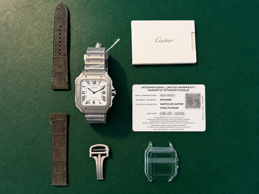 Set Cartier Santos con accessori di lusso
