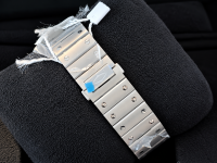 Bracciale d’acciaio protetto su cuscino nero