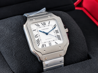 Orologio di lusso nella custodia Cartier